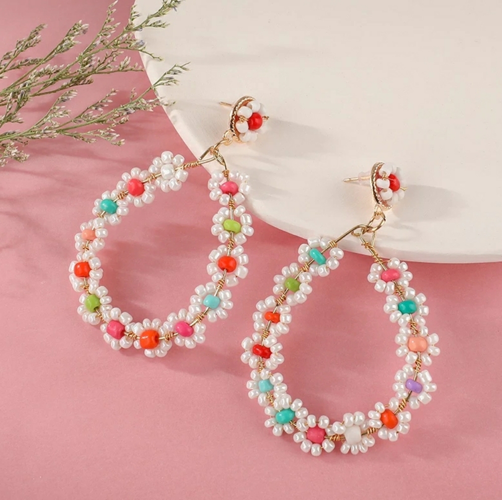 Flower Colored earrings